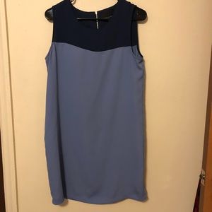 Blue Color Block Dress